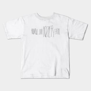 Hozier logo style full name (black type) Kids T-Shirt